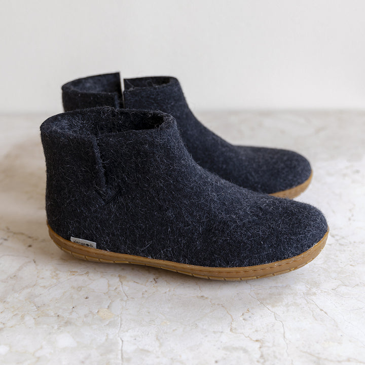 Glerups wool house boot | charcoal 