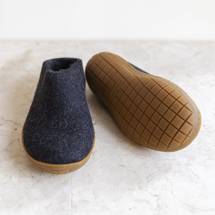 Glerups wool house shoe | charcoal 