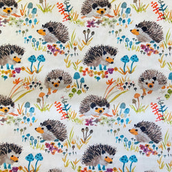 happy hedgehogs white | betsy olmsted | swatch