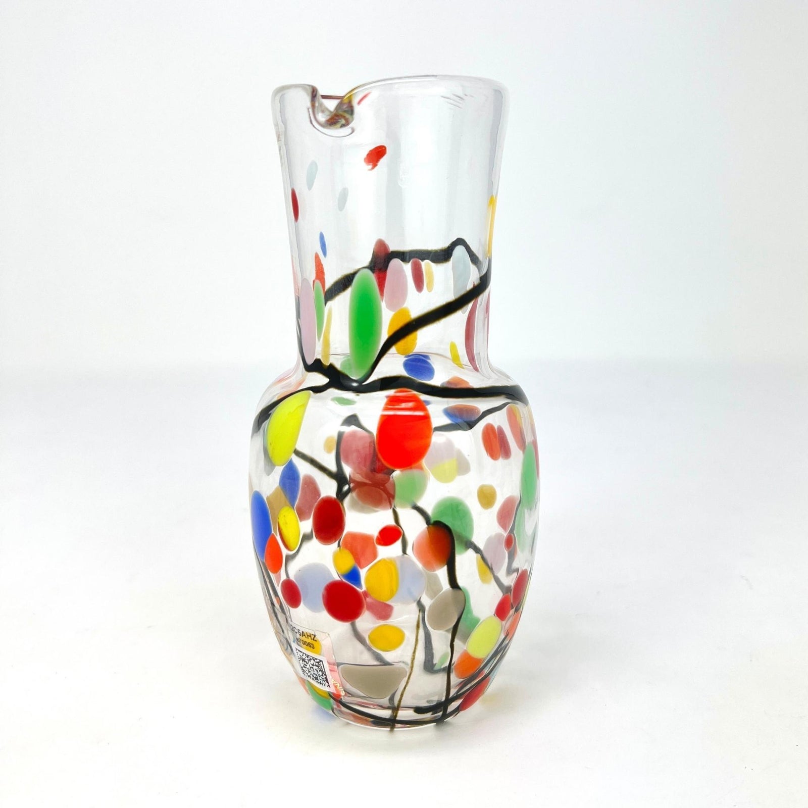 Picasso Murano Glass Stemless Wine Glass, Made in Murano
