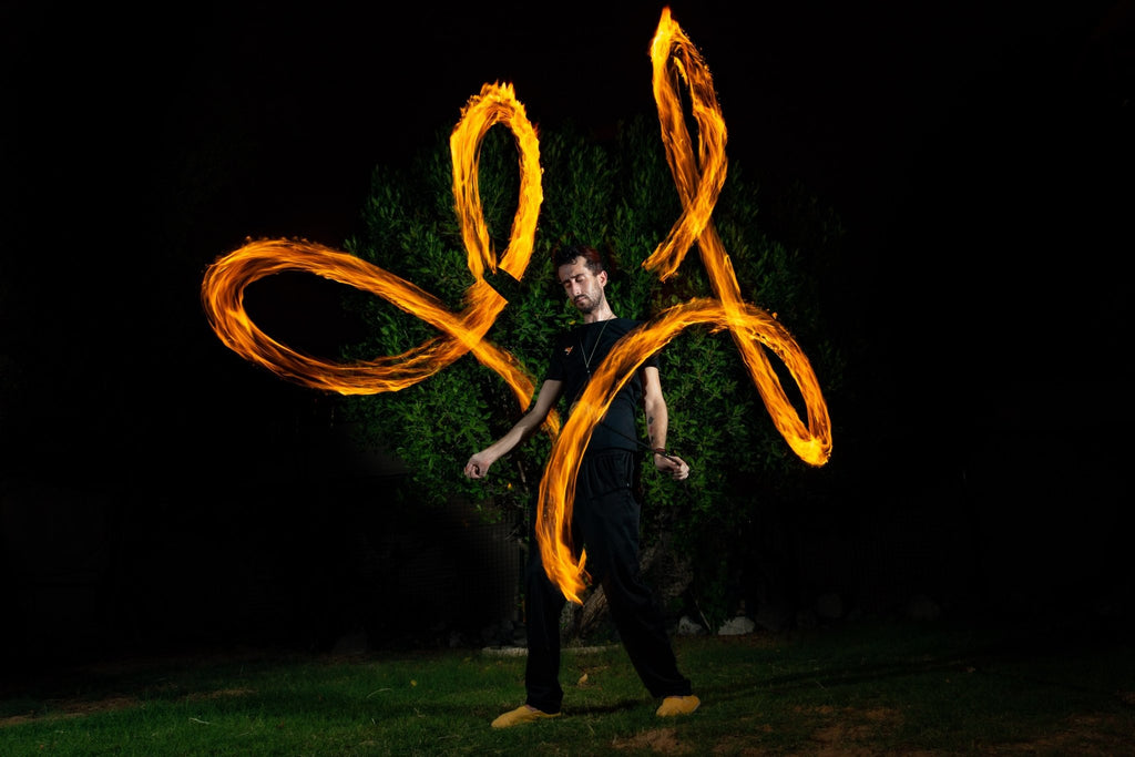 Fire Poi (Zero Hardware) - Inspyre Flow Props