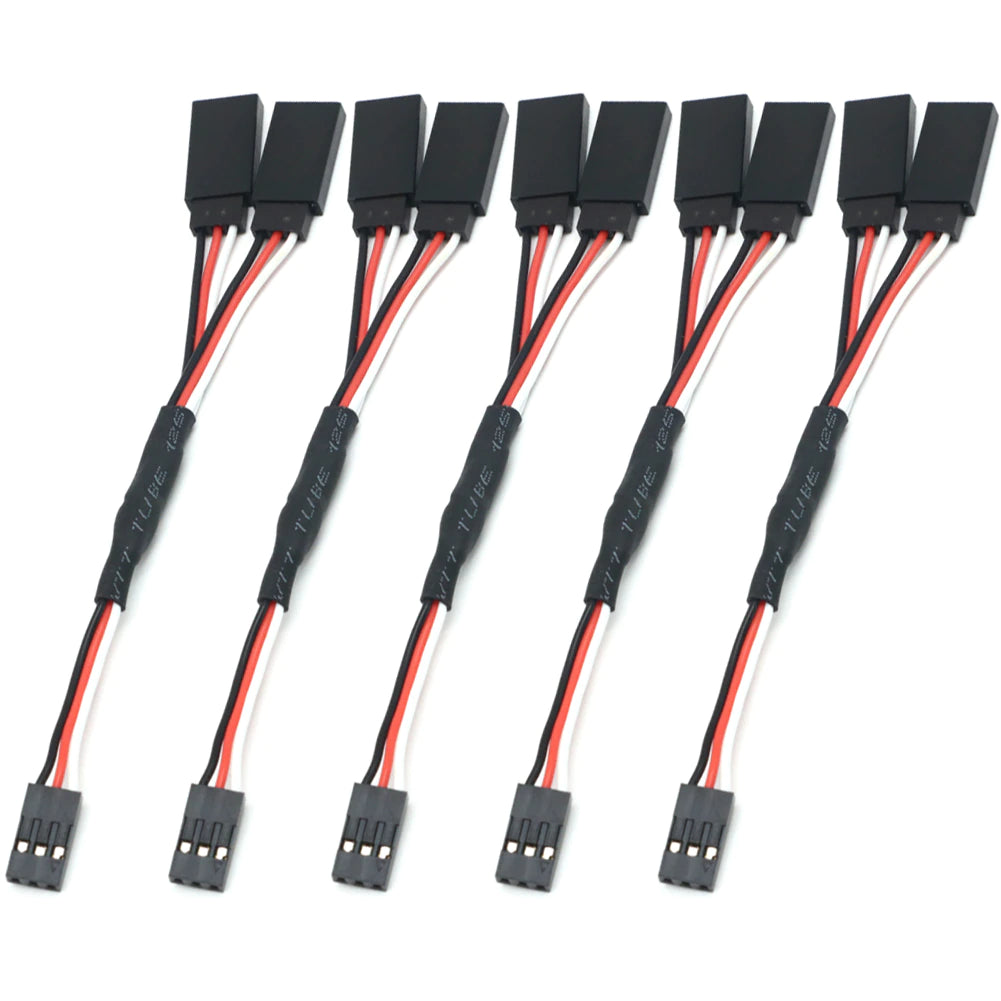 5Pcs/Lot 100/150/200/300/500Mm RC Servo Y Extension Cord Cable Lead Wire for RC Servo JR Futaba RC Airplane Helicopter Car DIY