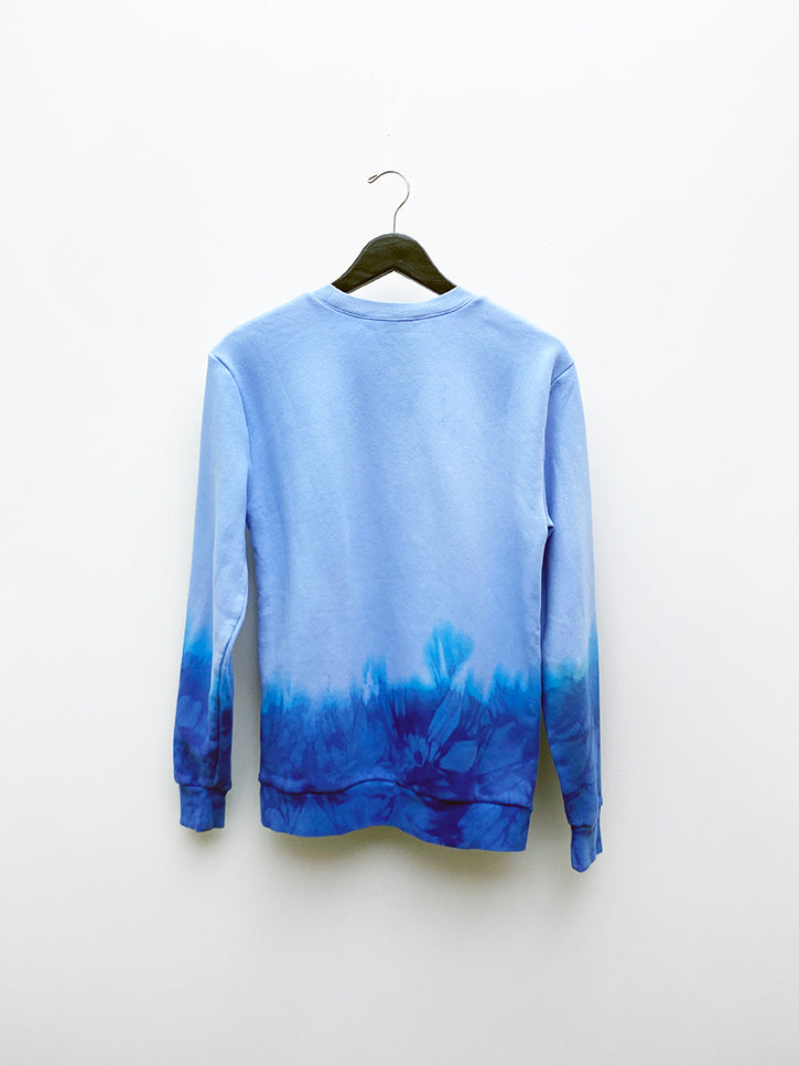 Audrey Louise Reynolds New Fleece Crewneck Sweatshirt, Swimming Pool Blues