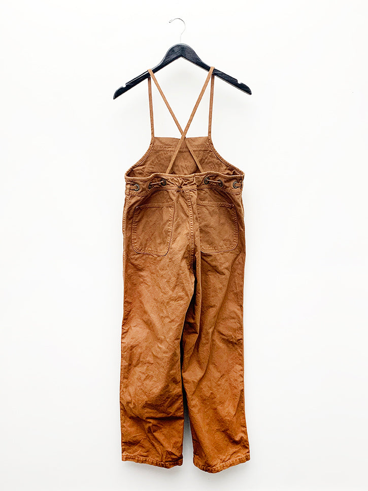Kapital Light Canvas Welder Overall, Leather Brown | Stand Up Comedy