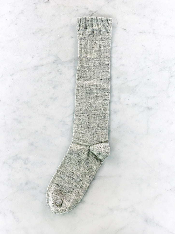 Lauren Manoogian Tall Socks, Silver