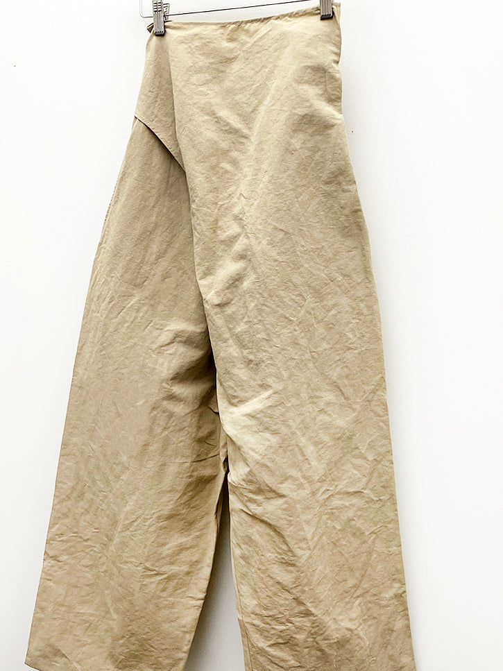 Lauren Manoogian Wrap Pant, Khaki | Stand Up Comedy