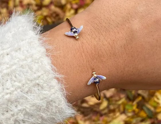 Enamel Bee Bangle