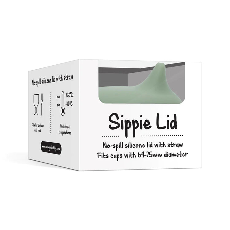 SIPPIE LID (+ MINI STRAW) - SAGE by WE MIGHT BE TINY - The Playful Collective