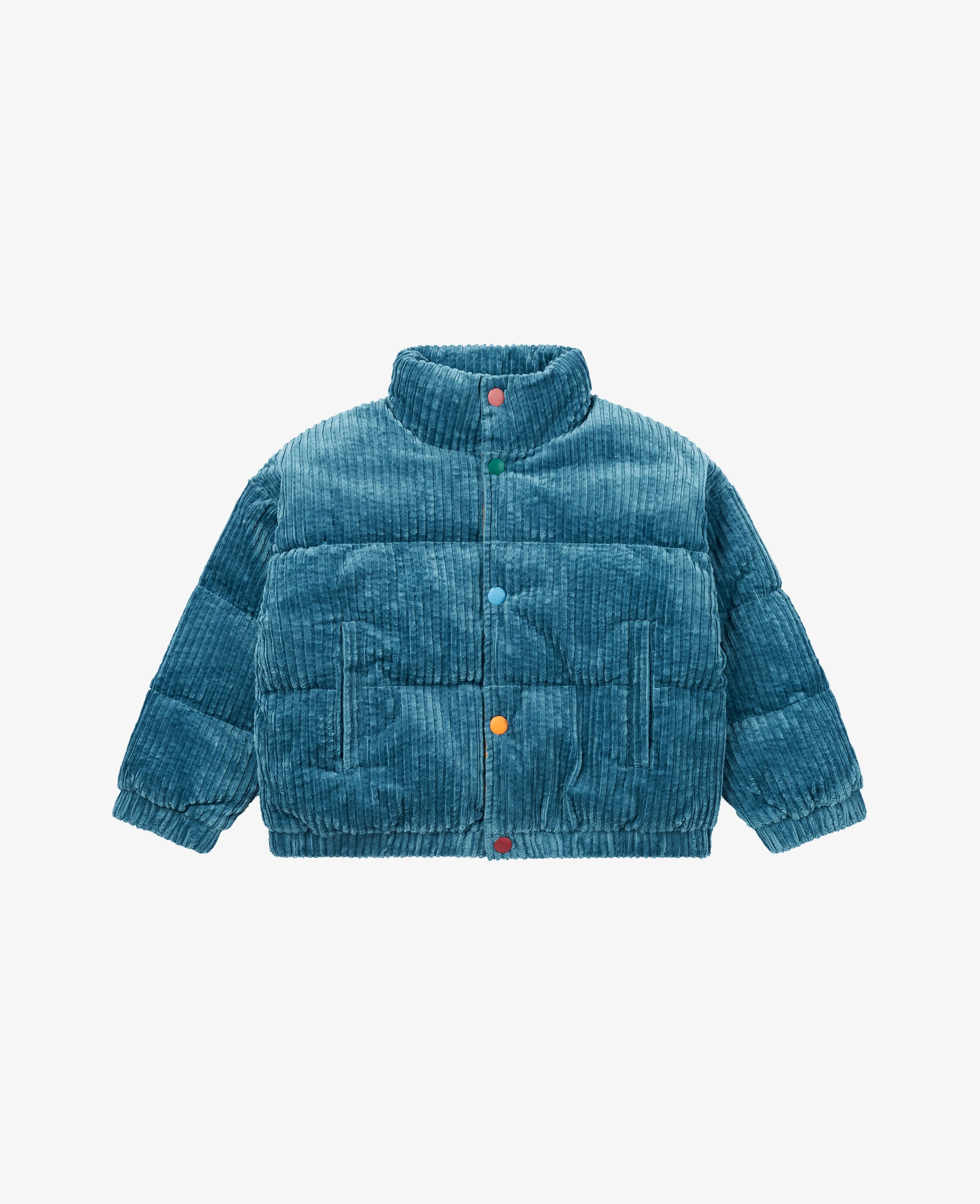 corduroy puffer coat