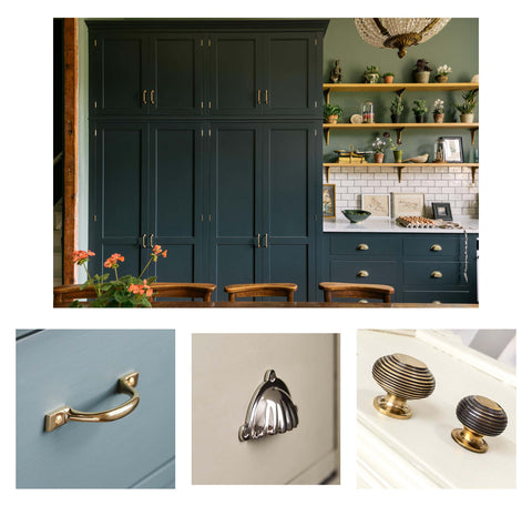 Victorian style kitchen and related cabinet fittings