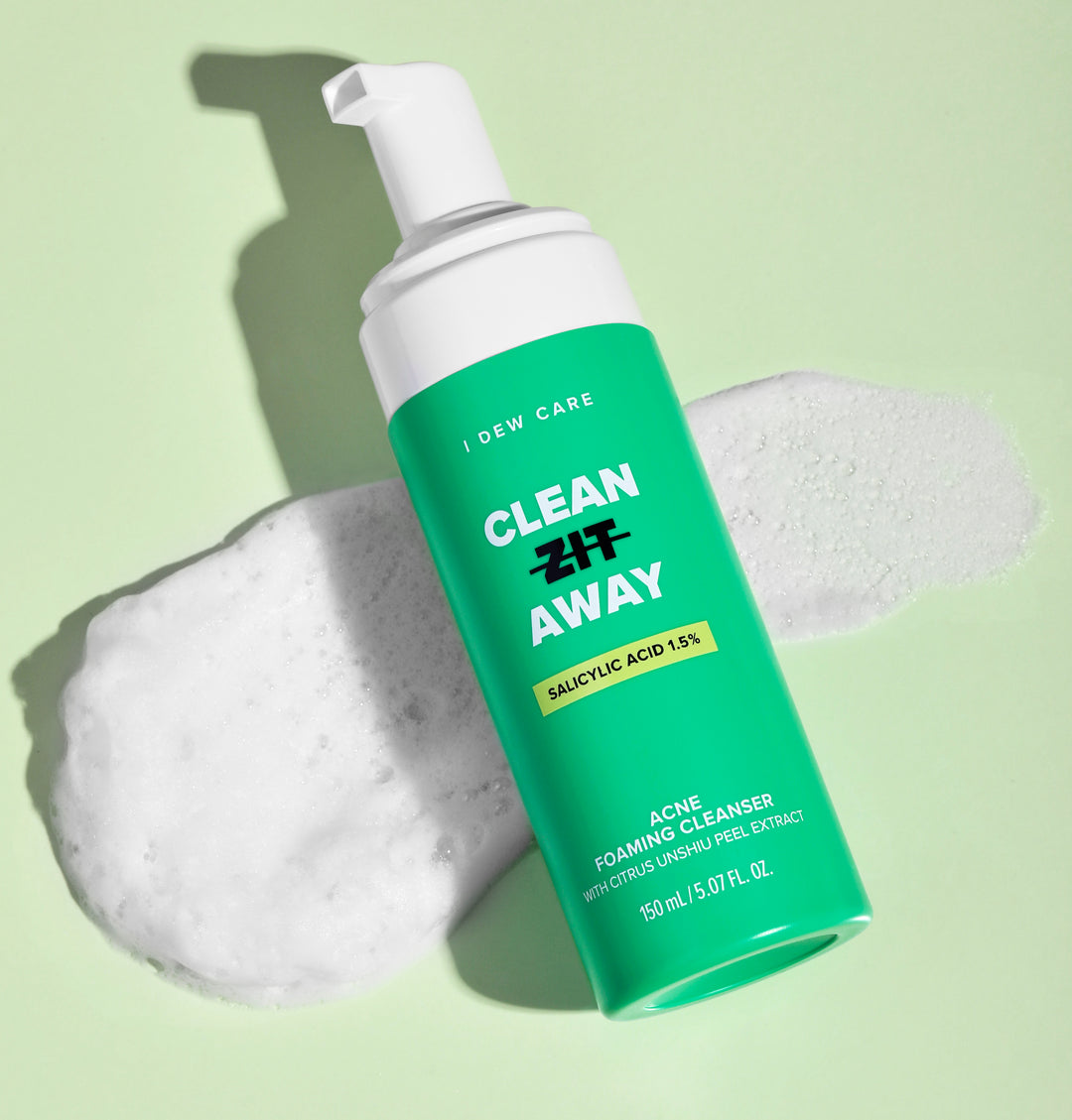 I DEW CARE Clean Zit Away | Acne Foaming Cleanser with Citrus Unshiu ...