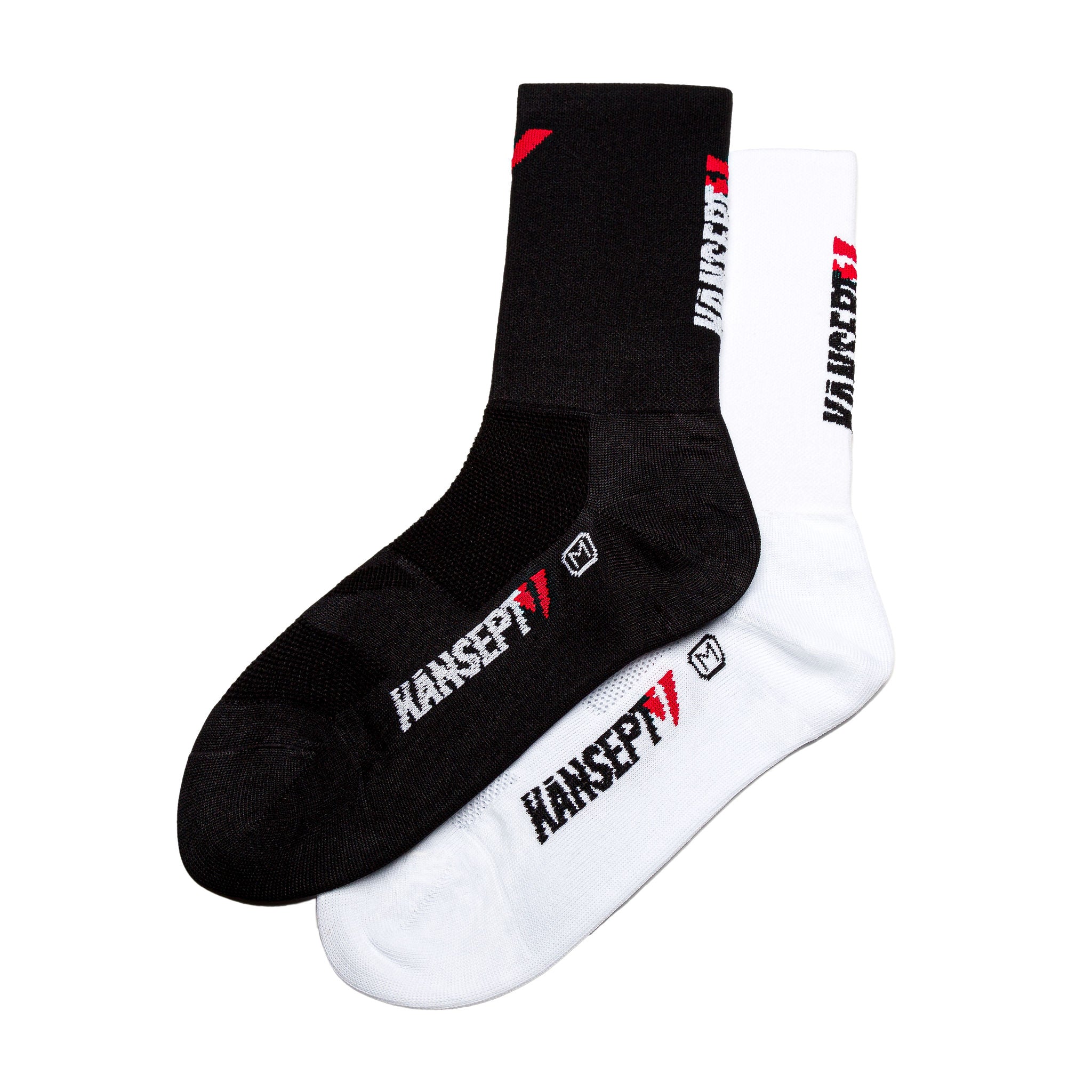 KANSEPT1 | 2 PACK ProSpec Rouleur Sock | Team Issue B+W