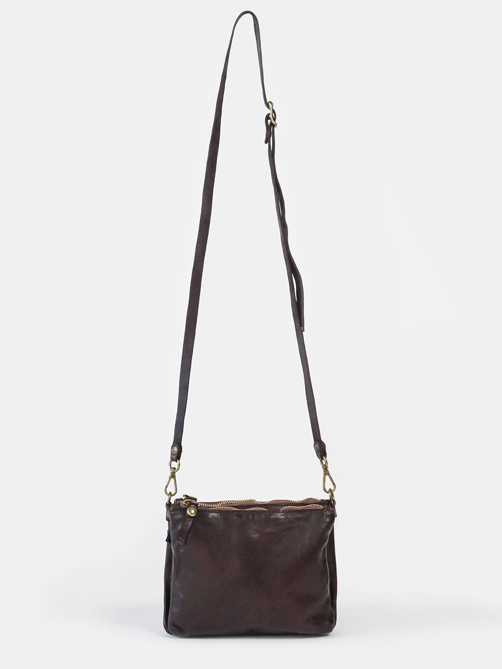 triple zip crossbody