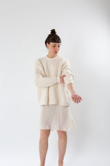 Lauren Manoogian Shaker Pullover In Natural