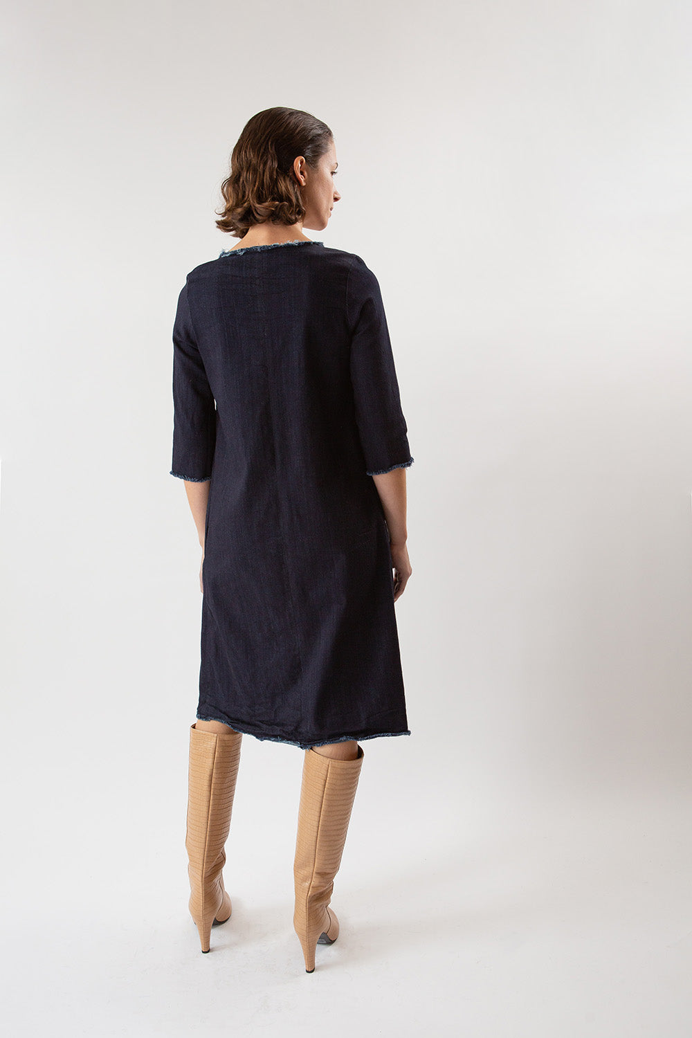 Signature Rye Dress In Denim – Erica Tanov