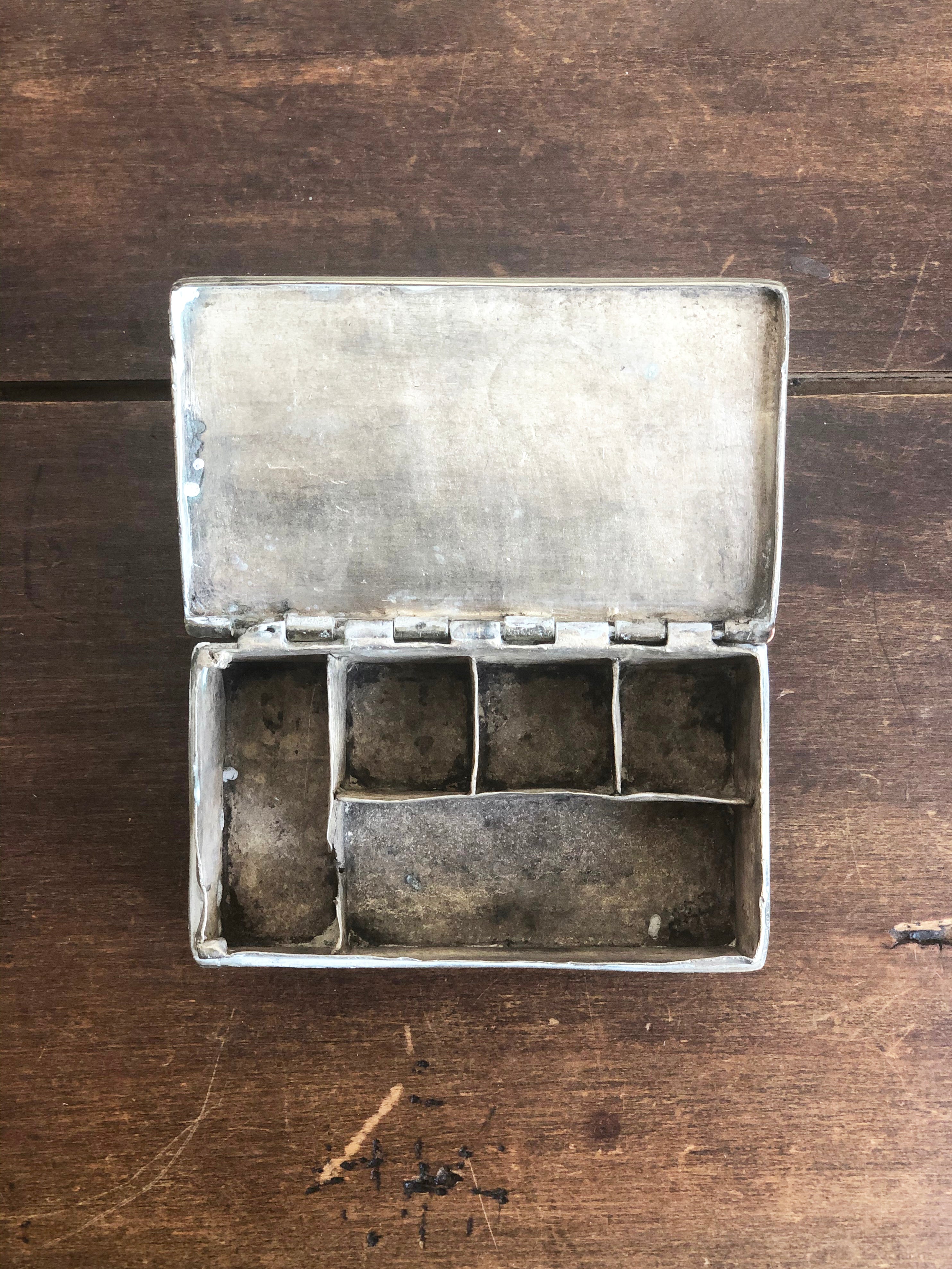 Antique Engraved Silver Box