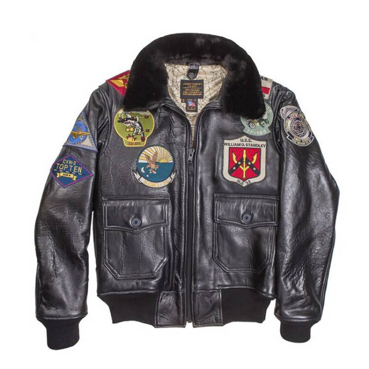 Cockpit USA Top Gun Navy G-1 Leather Jacket – Hong Kong