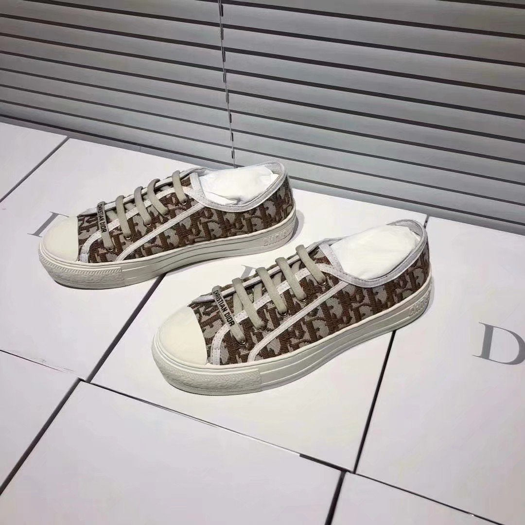 Dior Women's Leather Fashion Sneakers Shoes