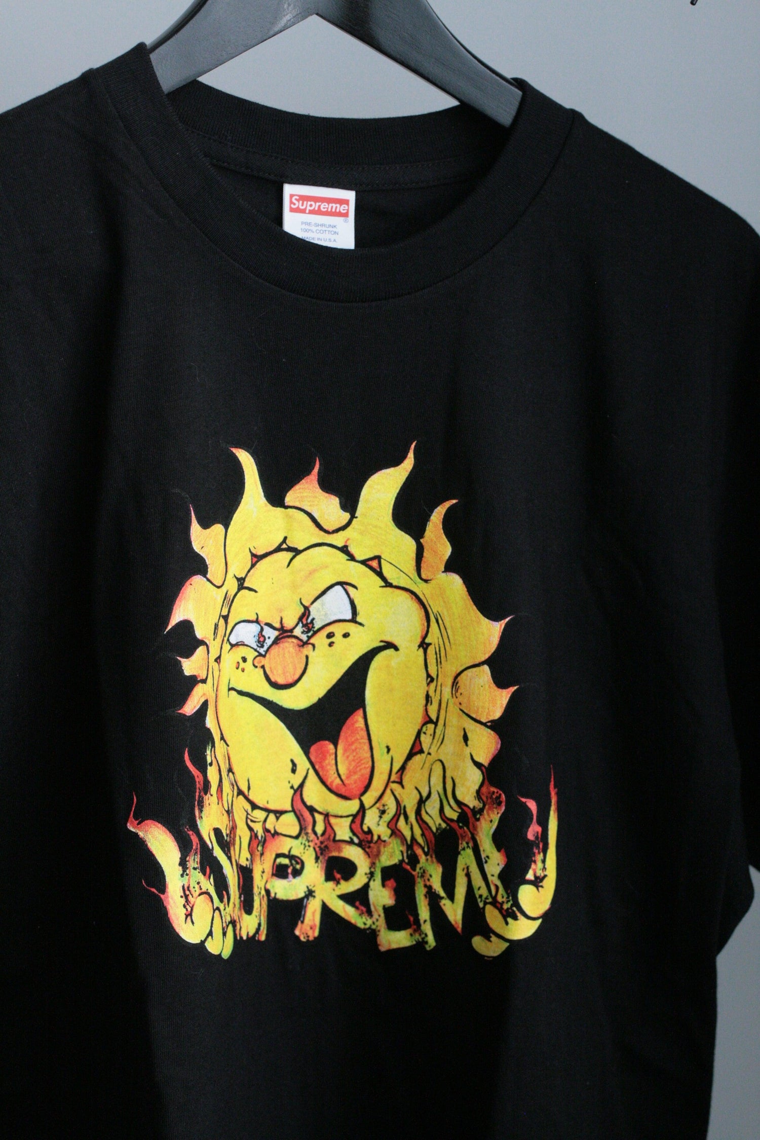 supreme sun tee black