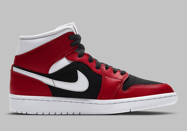 wmns air jordan 1 mid gym red white black