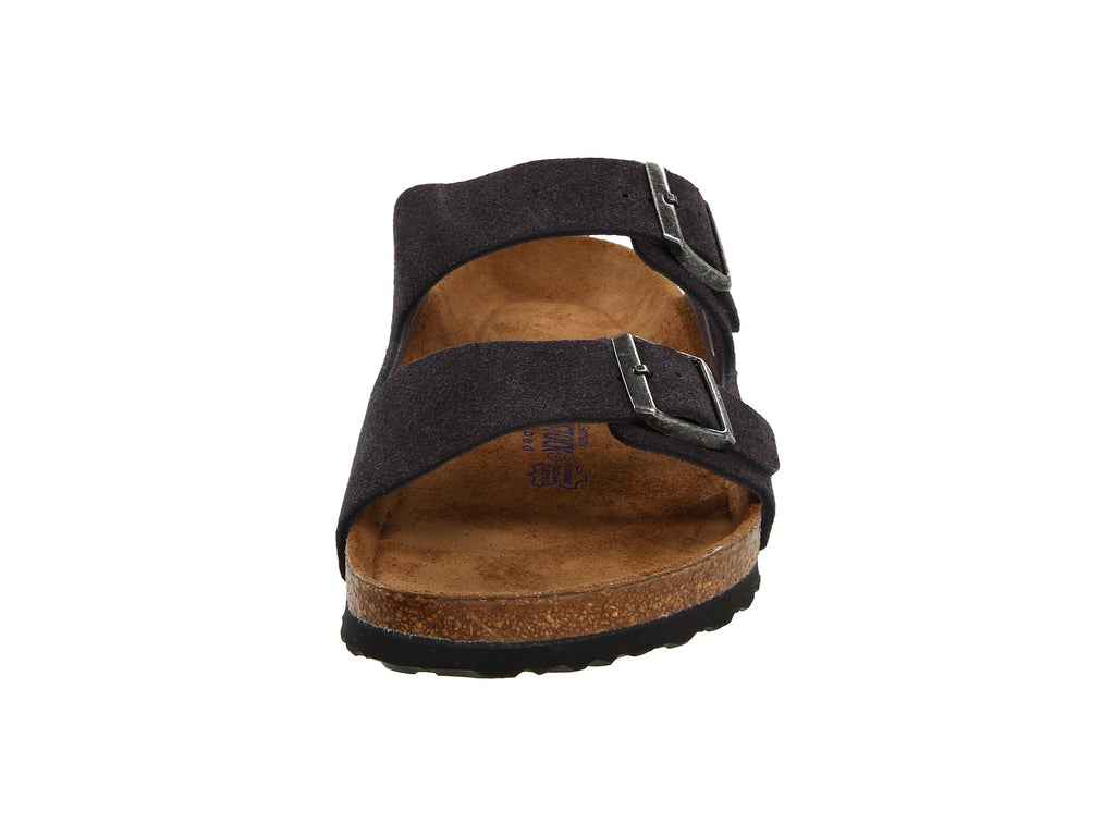 birkenstock arizona soft footbed velvet grey suede