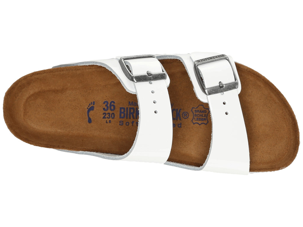 birkenstock arizona white patent