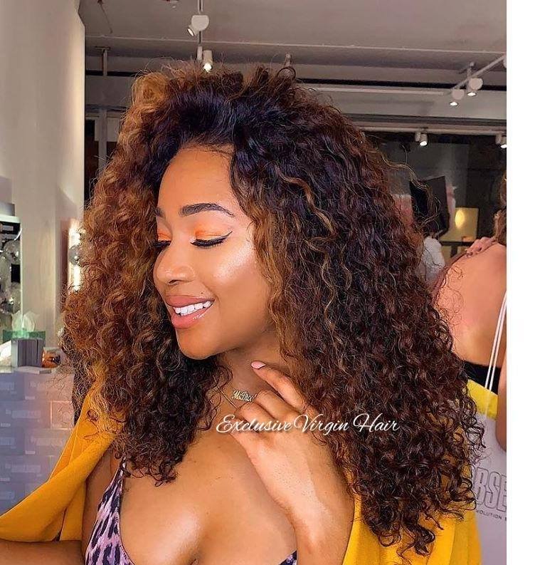 Full Frontal Curly Malaysian Lace Wig 12