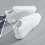 Women Sneakers Fashion Platform Shoes Spring Autumn Casual Flats Female All-match Thick Sole Breathable White Vulcanized Shoes
