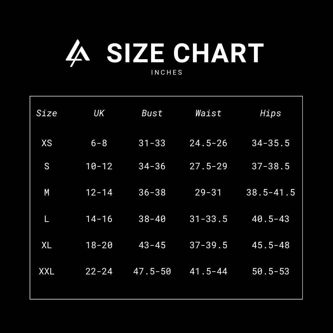 LA Nation Size Chart