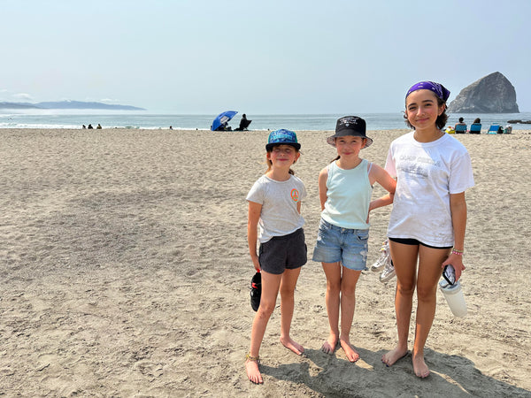 Three sisters on the beach