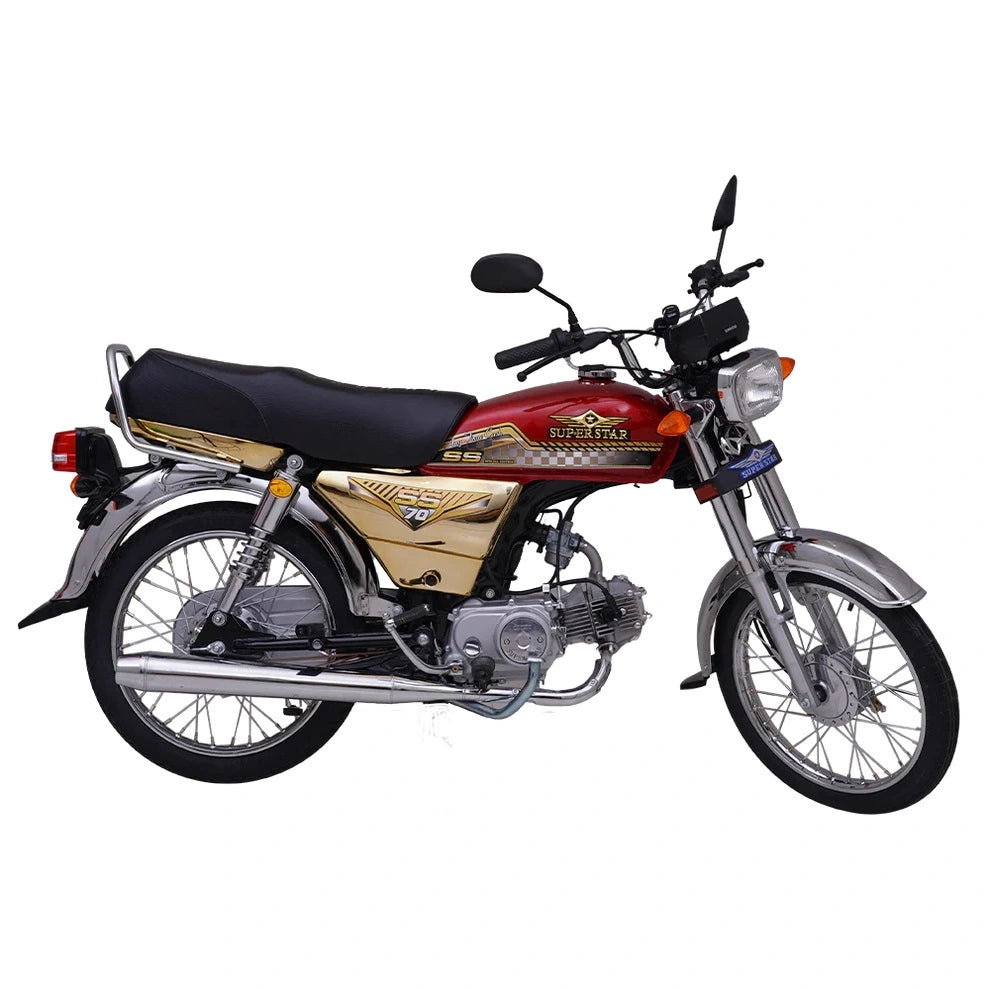 Super Star 70cc | Golden Chrome Edition | Black – 2026 Model