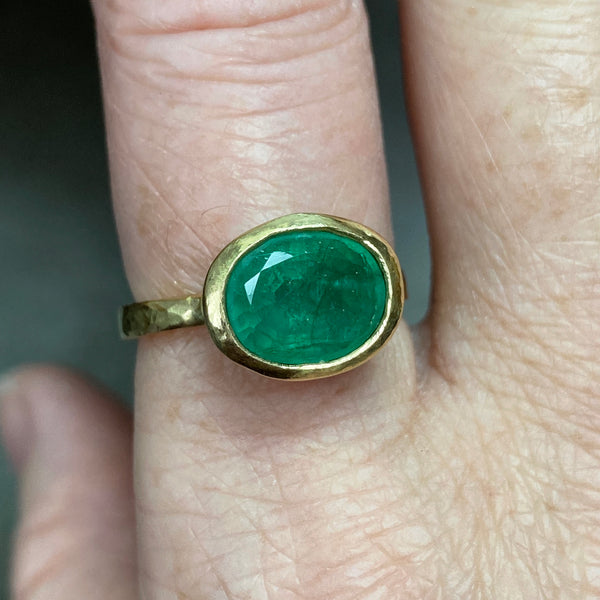 Deborah Murdoch Unique Emerald Ring