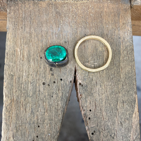 Deborah Murdoch Emerald Engagement Ring