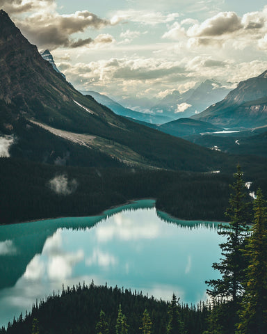 Beautiful Mountain Landscape with a lake