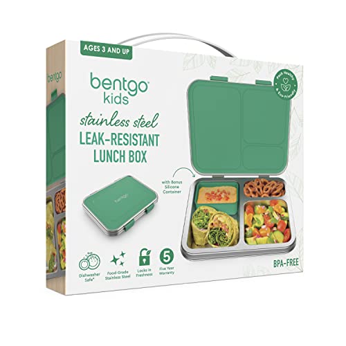 Op en neer gaan gloeilamp gemeenschap Bentgo® Kids Stainless Steel Leak-Resistant Lunch Box - New & Improved