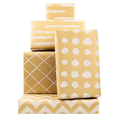 Paper Farm Eco Kraft Wrapping Paper Roll (Jumbo Roll) | Biodegradable Recycled Material | Made in The USA | Multi-use: Natural Wrapping