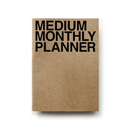 humor smeren nationale vlag JSTORY Medium Monthly Planner Lays Flat Undated Year Round Flexible Co