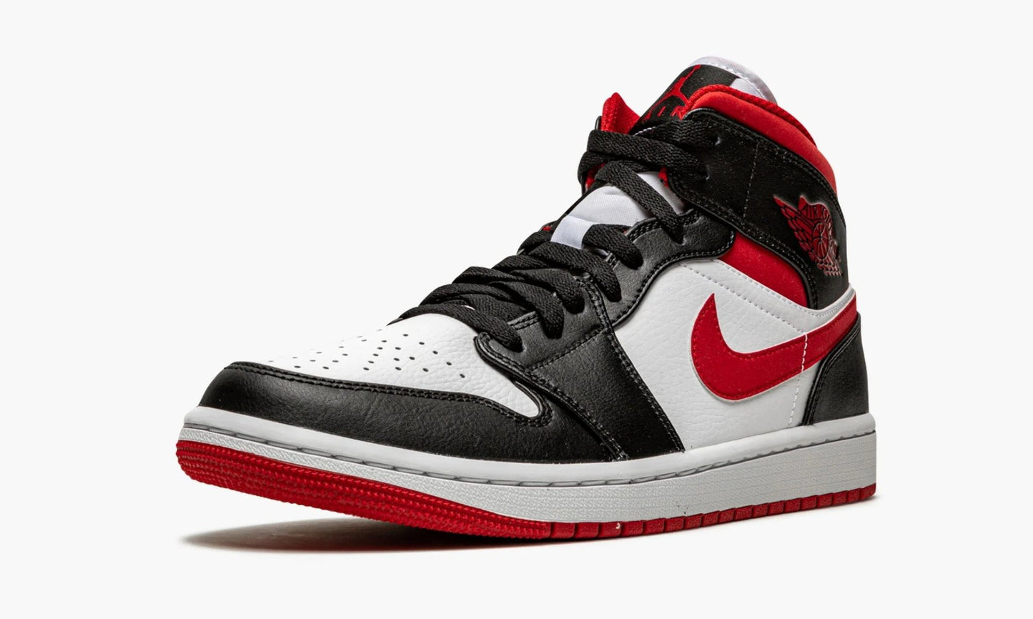 jordan 1 mids red black and white