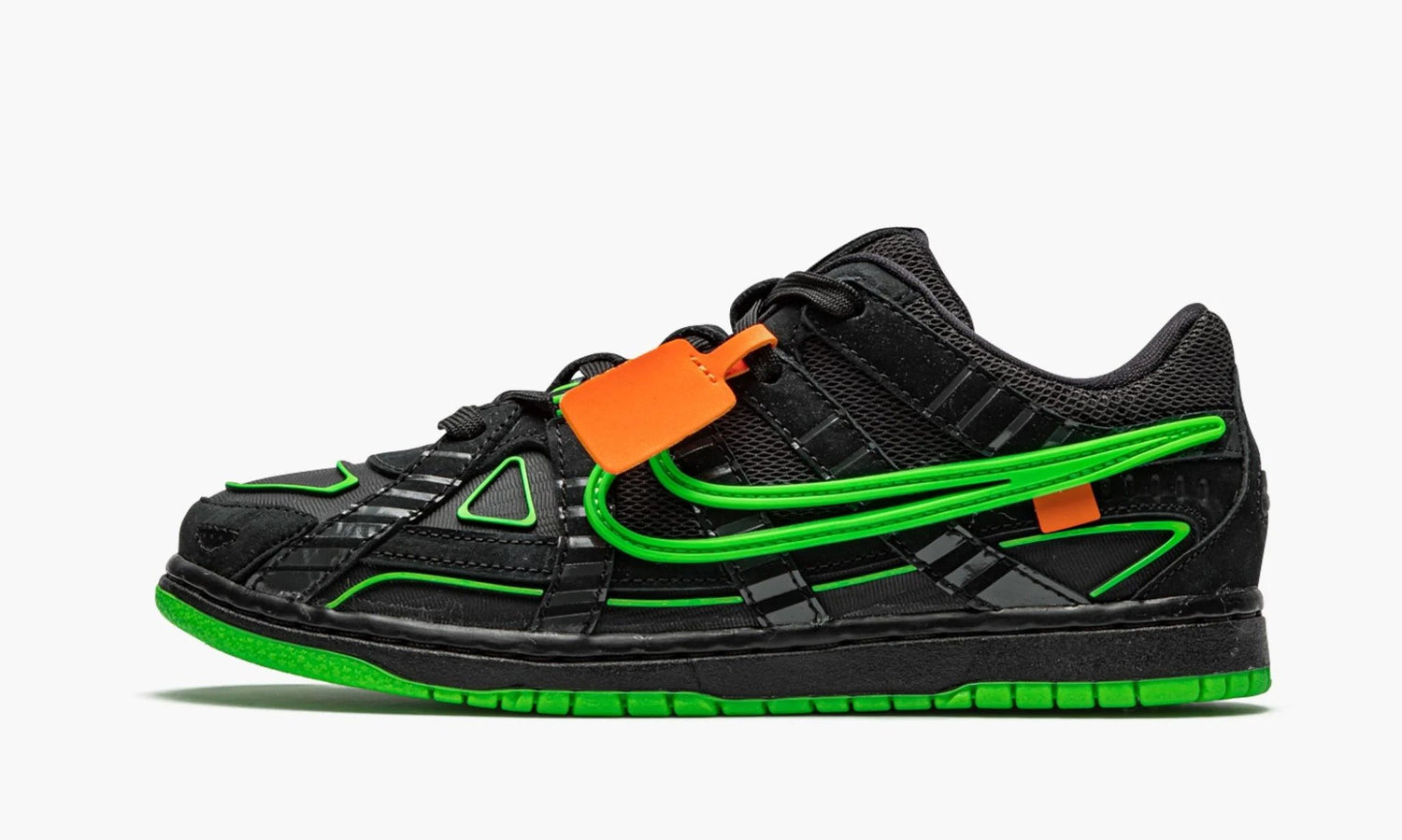 off white air rubber dunk green