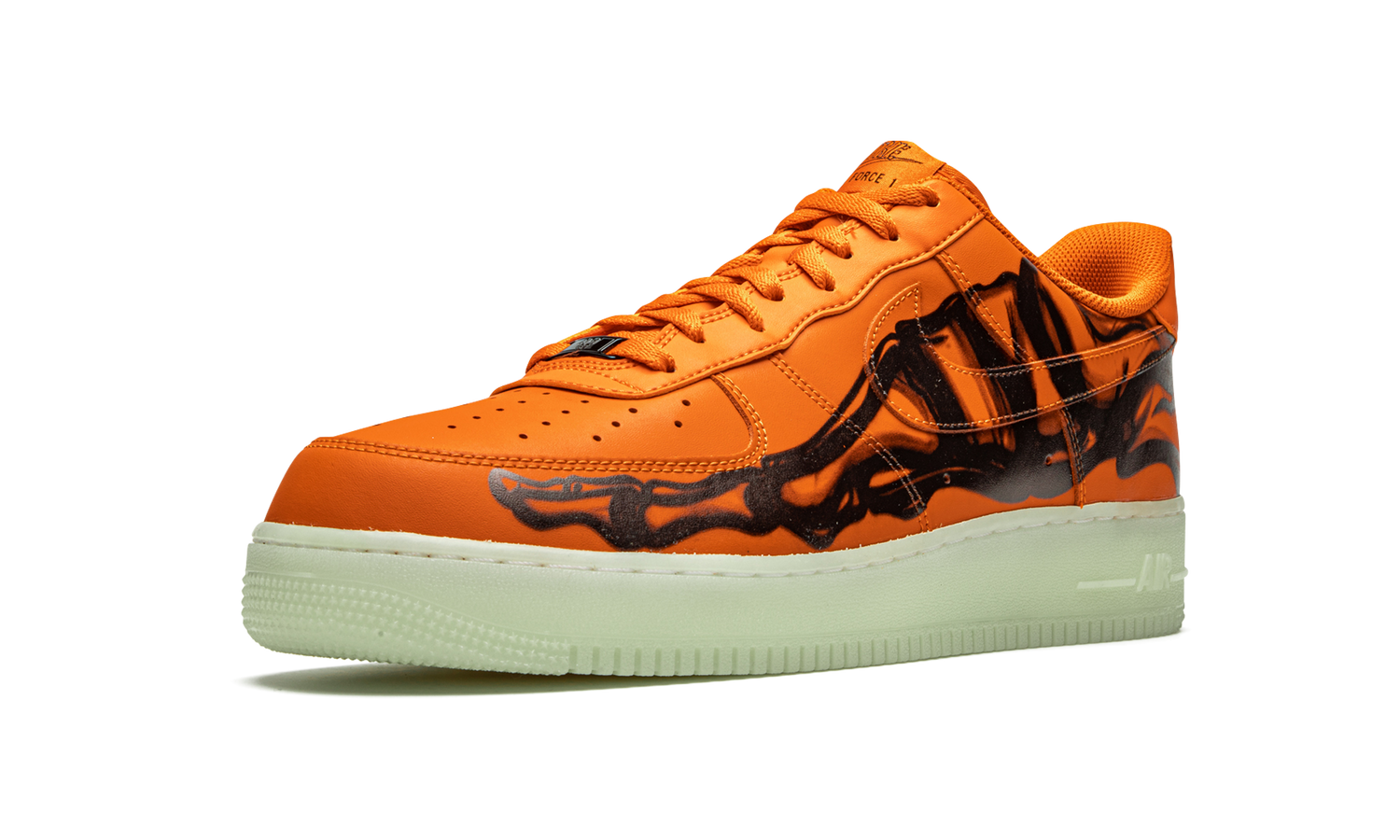 orange skeleton air force ones