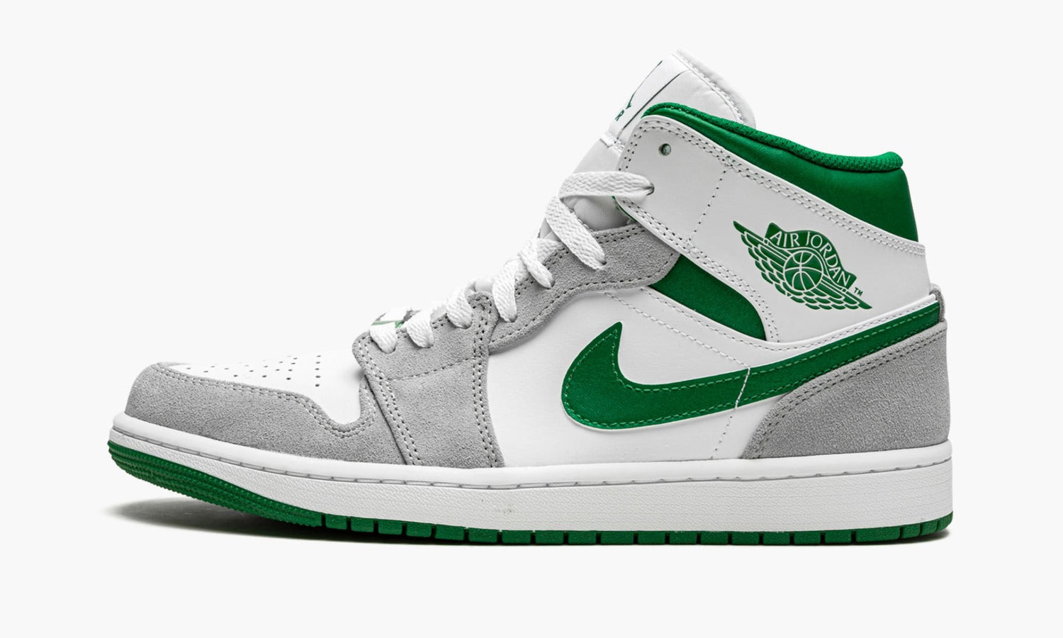 green and white jordan 1's