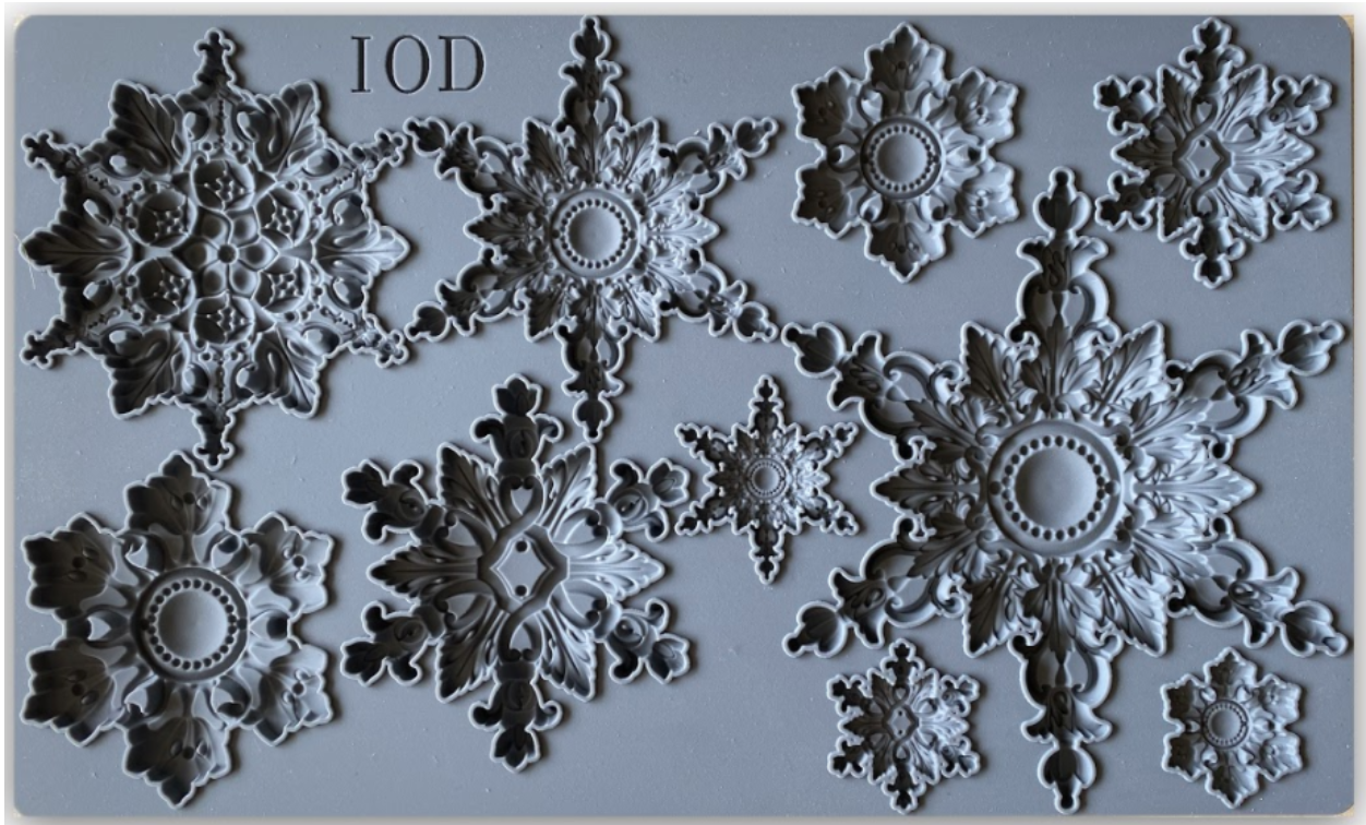 IOD Snowflakes mold for diy holiday decor in 2020
