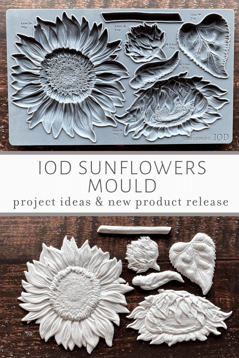 IOD Sunflowers Mould: June 2021 Iron Orchid Designs New Product Releas –  IOD Public