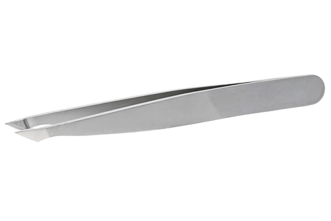 curved stainless steel tweezers