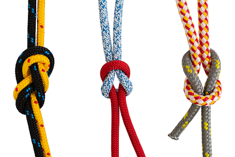 Three different kinds of survival knots using cord