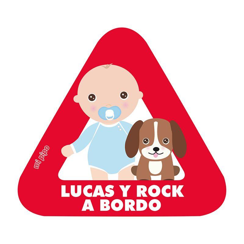 Pegatina Bebé a Personalizada Mi Pipo Bebé-Perro | Nanetes