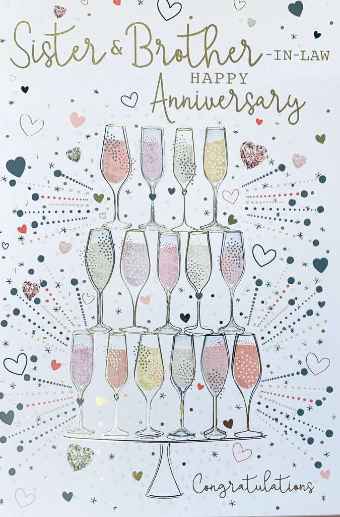 Sister and Brother-in-law anniversary card – Cards Through The Post.com