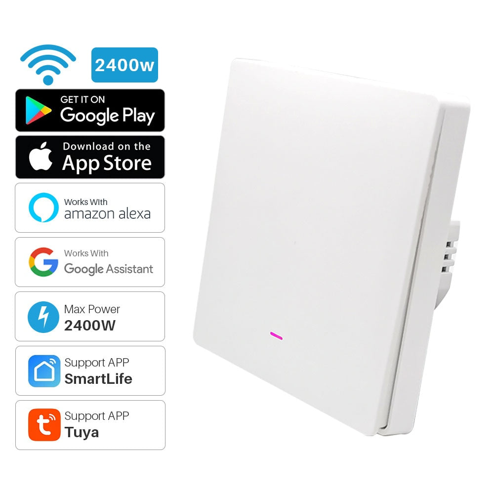 1Gang Tuya Smart Switch WiFi Plush Button