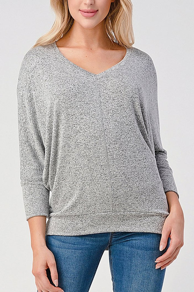 Buy V-Neck Dolman Sleeve Top for USD 28.00