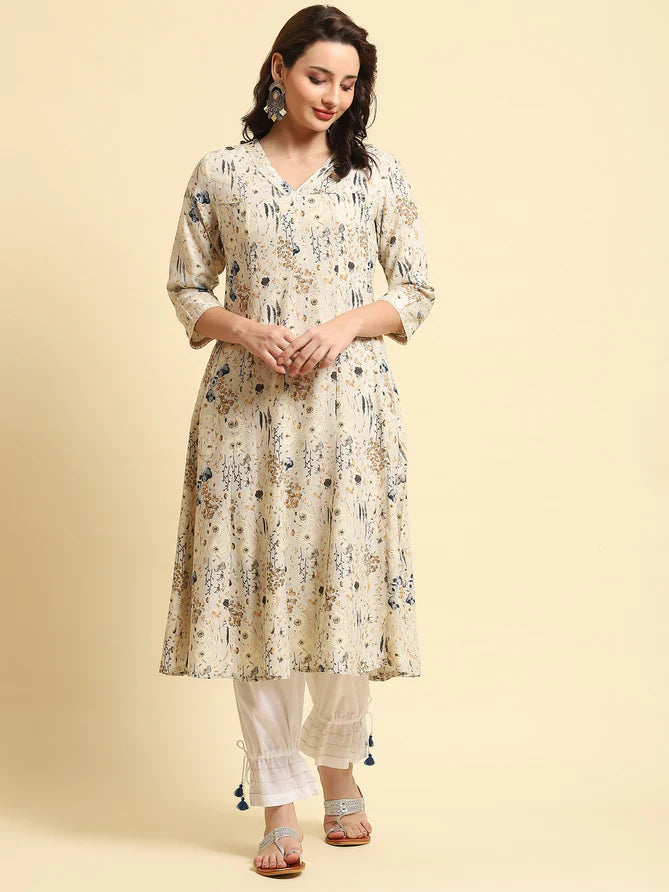 Printed low rate digital flower printed summer wear summer combo kurti  today offer party daily wedding